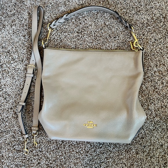 Coach Handbags - Coach nude purse with two straps